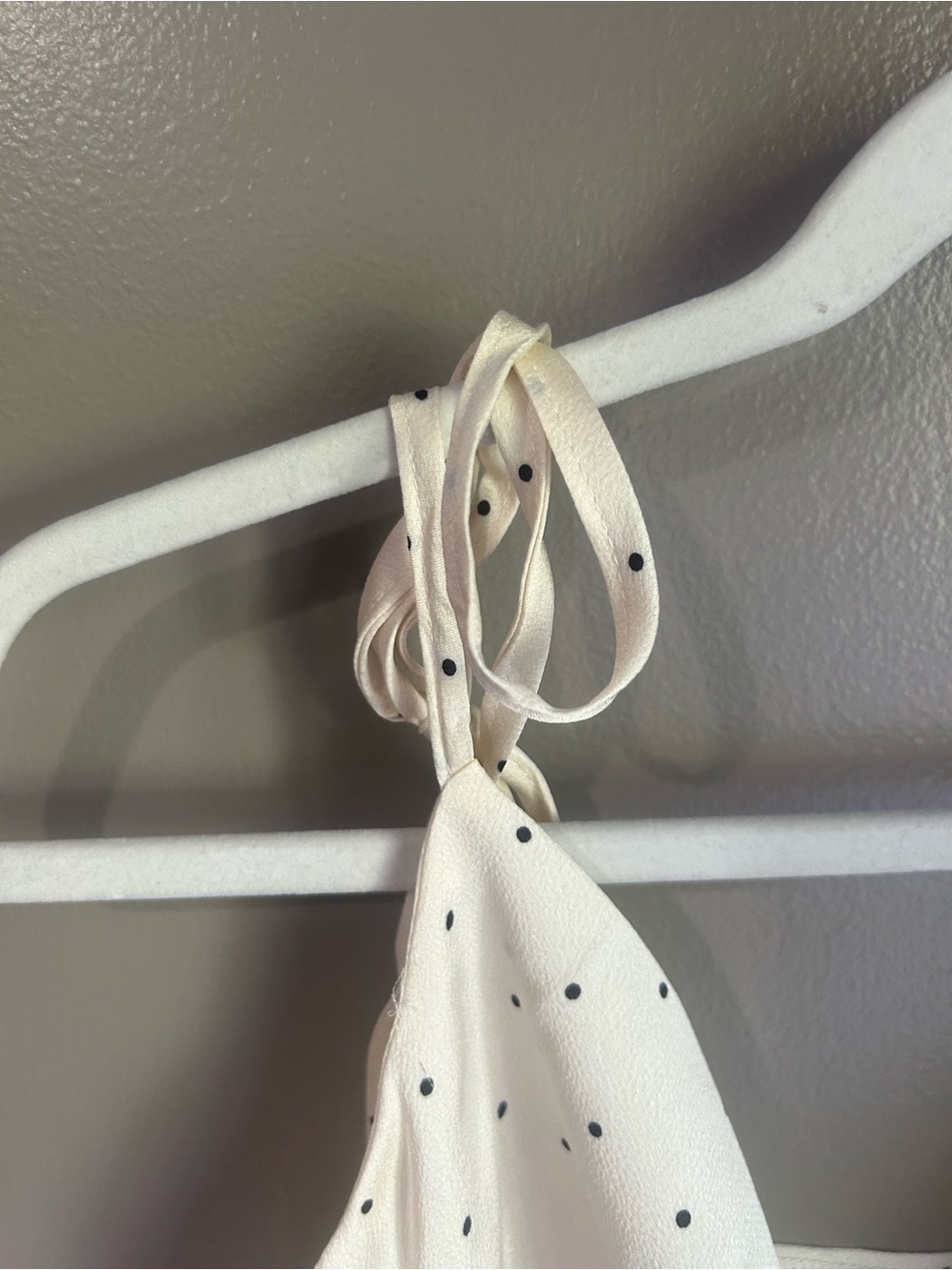 HYFVE Ivory Polka Dot Cowl Halter Camisole - Picture 4 of 7